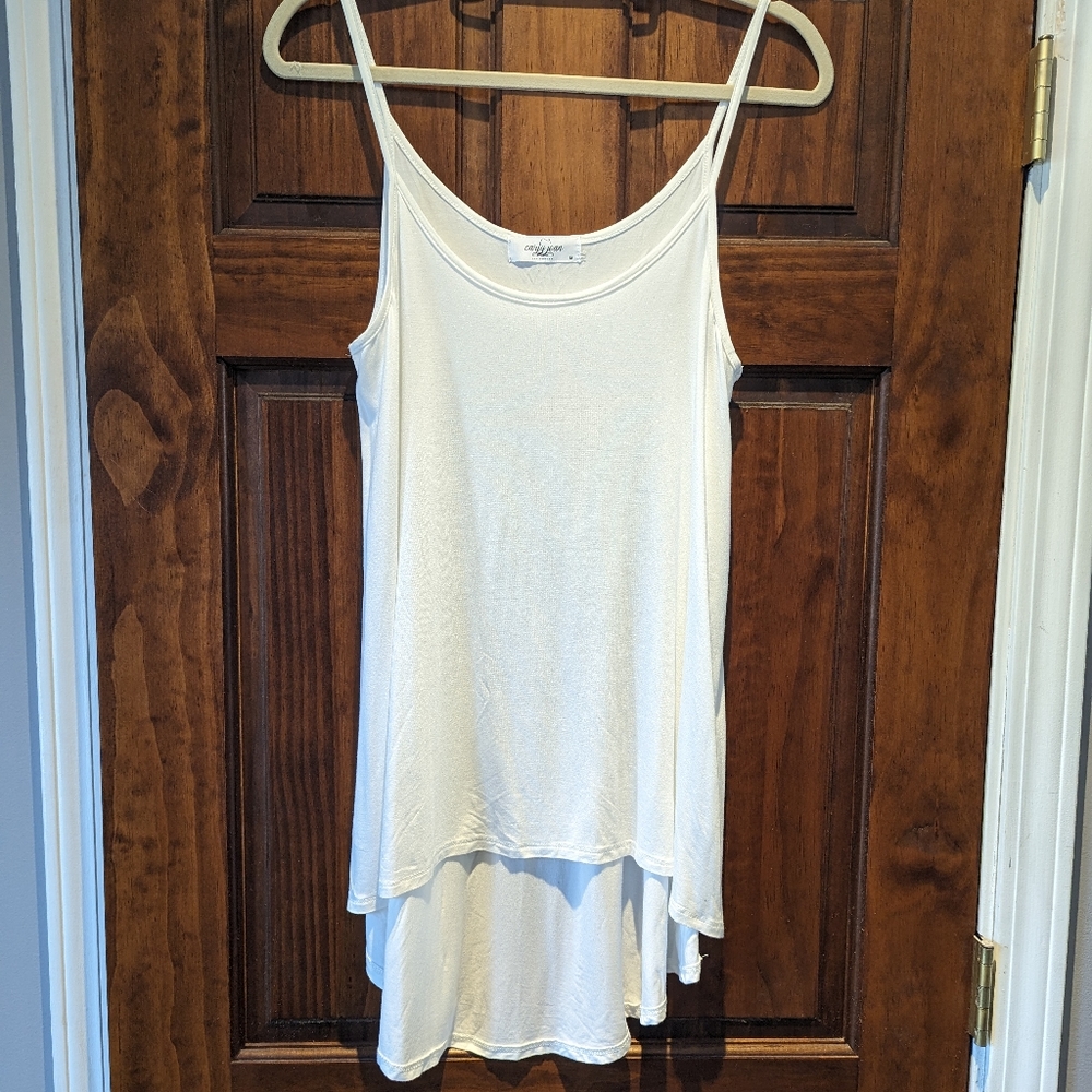 Carly Jean Spaghetti Strap Tunic Top